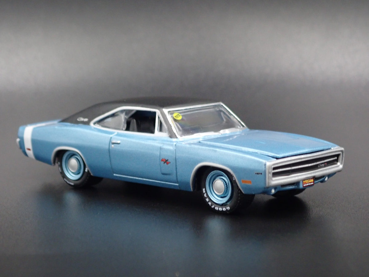 1970 DODGE CHARGER R/T HEMI RARE 1:64 SCALE LIMITED DIORAMA DIECAST MODEL CAR-Burning Rubber Toy Company