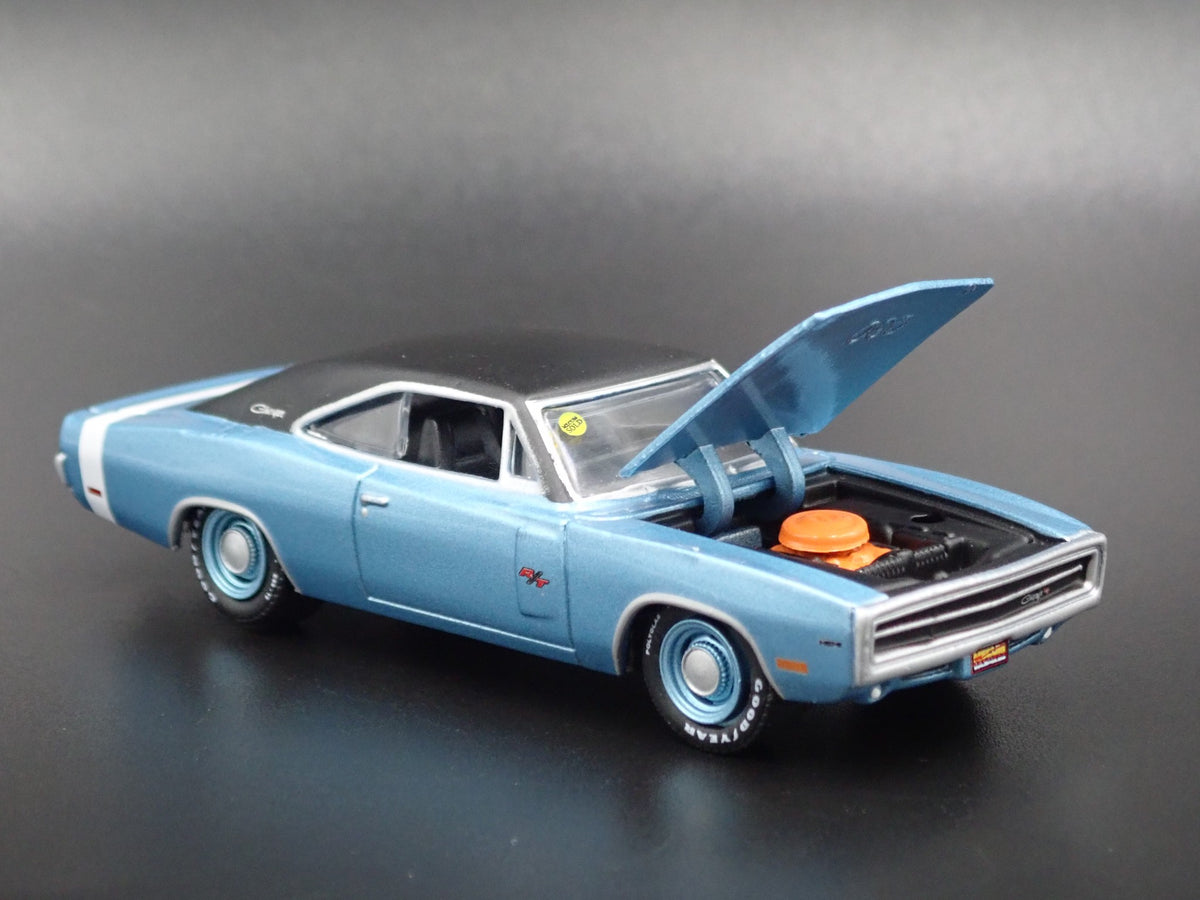 1970 DODGE CHARGER R/T HEMI RARE 1:64 SCALE LIMITED DIORAMA DIECAST MODEL CAR-Burning Rubber Toy Company