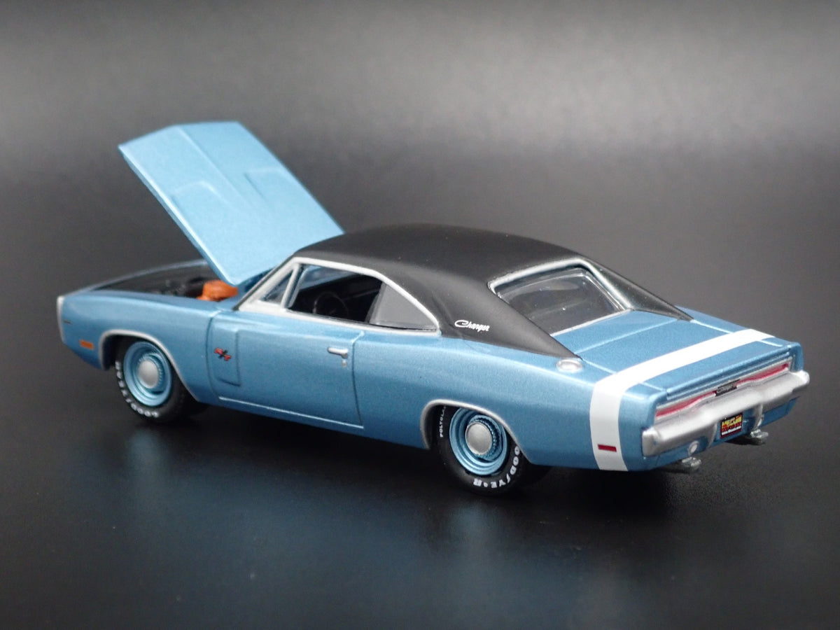 1970 DODGE CHARGER R/T HEMI RARE 1:64 SCALE LIMITED DIORAMA DIECAST MODEL CAR-Burning Rubber Toy Company