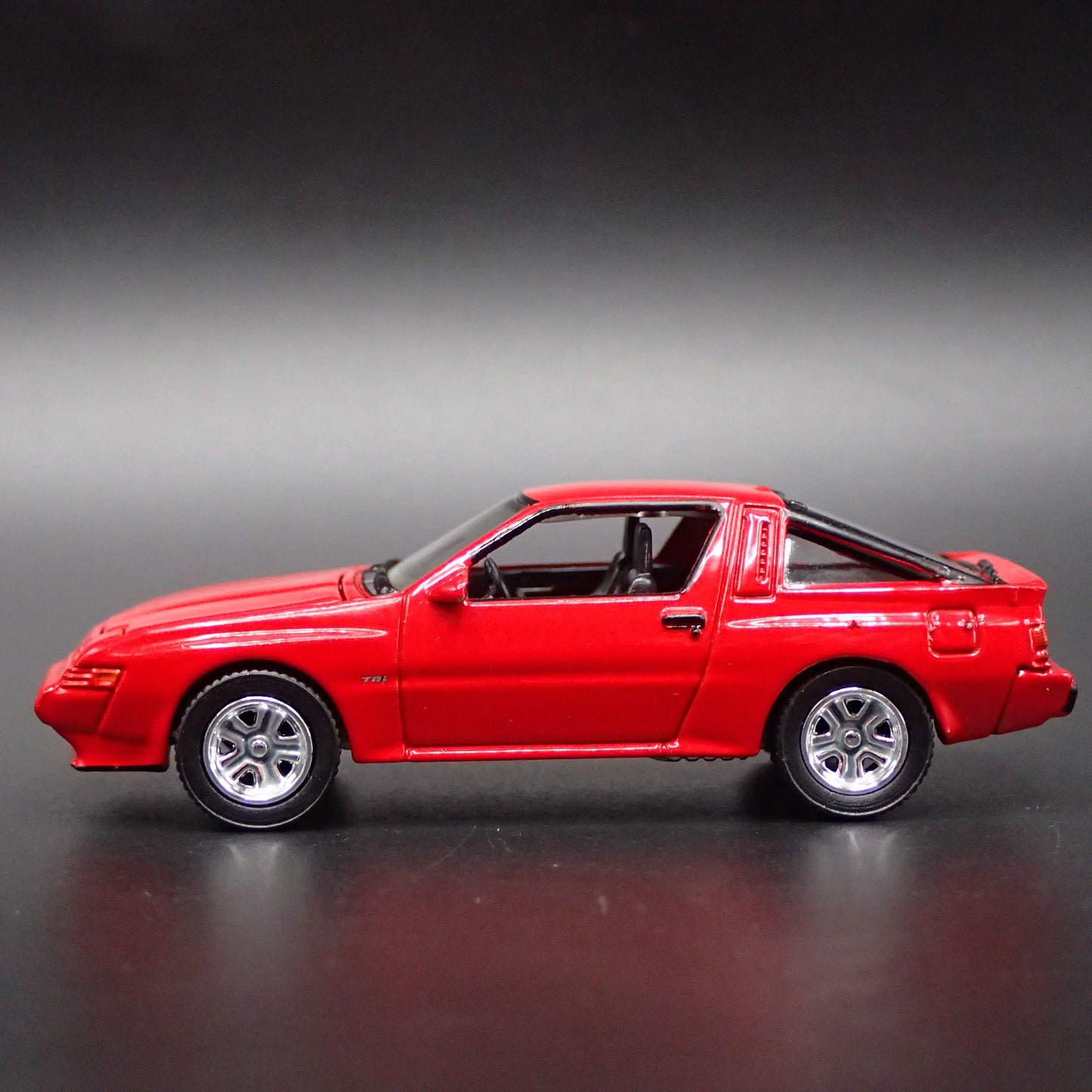 1986 86 DODGE CONQUEST TSI RED 1:64 SCALE COLLECTIBLE DIORAMA DIECAST MODEL CAR