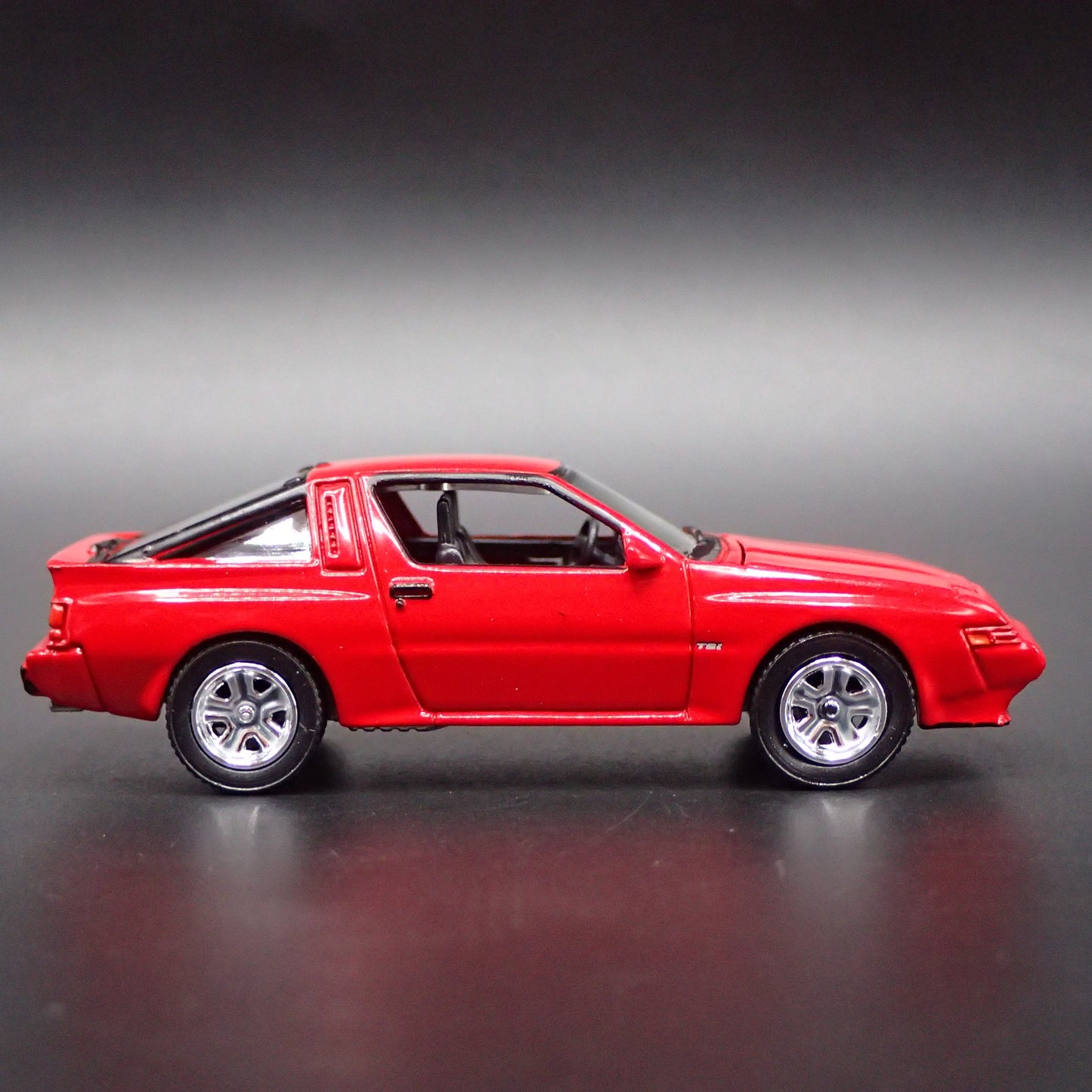 1986 86 DODGE CONQUEST TSI RED 1:64 SCALE COLLECTIBLE DIORAMA DIECAST MODEL CAR