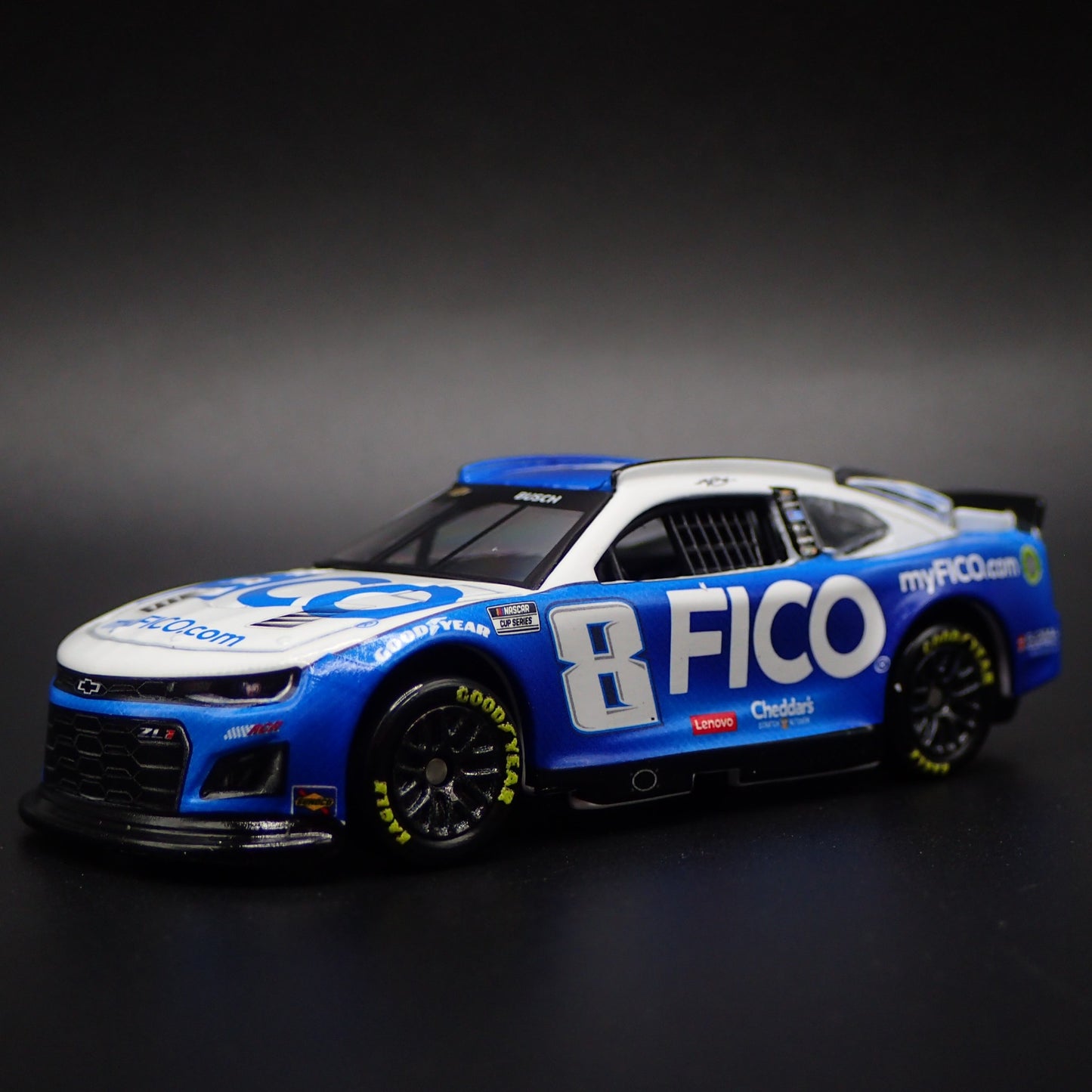2024 24 CHEVROLET CAMARO ZL1 8 KYLE BUSCH FICO NASCAR 1:64 DIECAST MODEL CAR