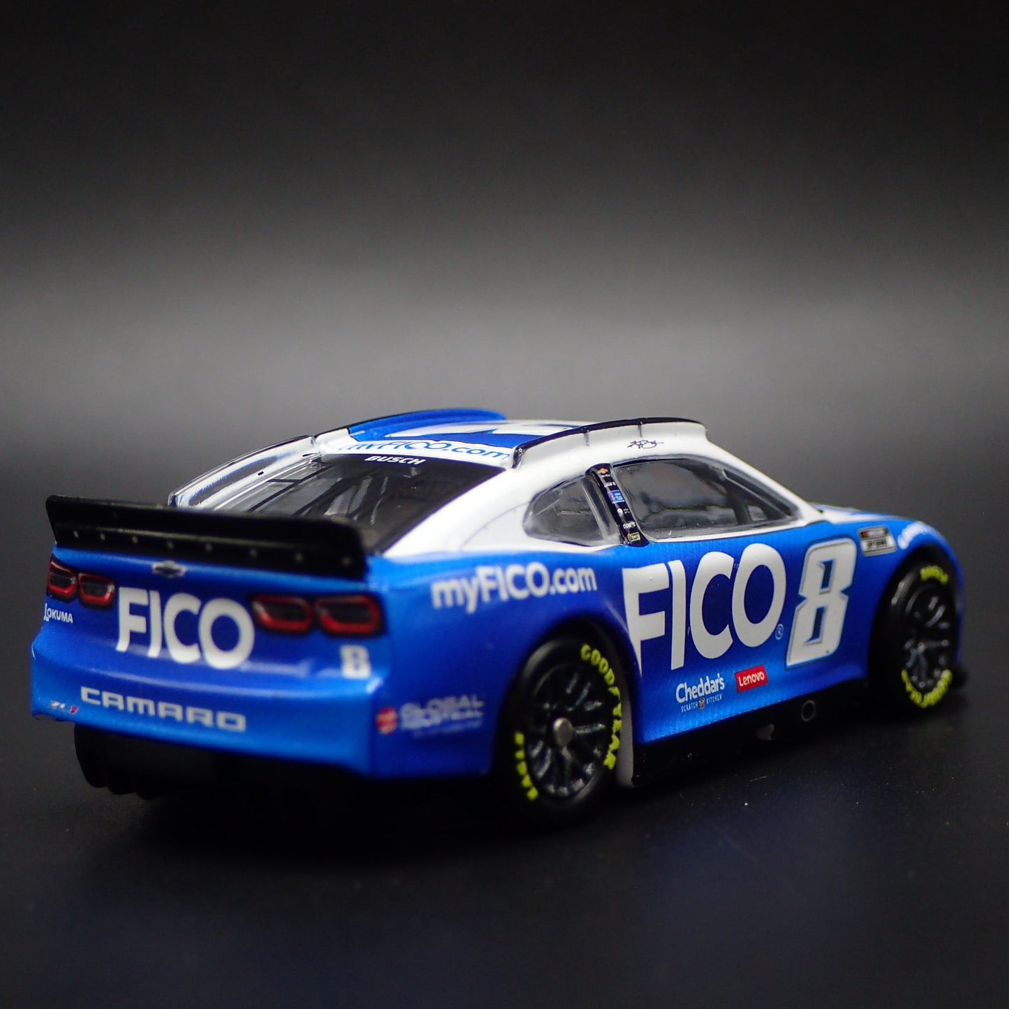 2024 24 CHEVROLET CAMARO ZL1 8 KYLE BUSCH FICO NASCAR 1:64 DIECAST MODEL CAR