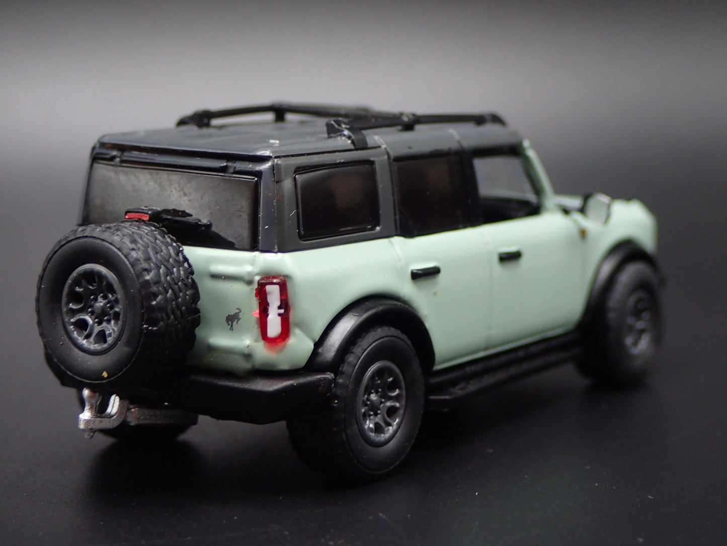 2021-2026 FORD BRONCO 4 FOUR DOOR w HITCH GREEN 1:64 SCALE DIECAST MODEL CAR