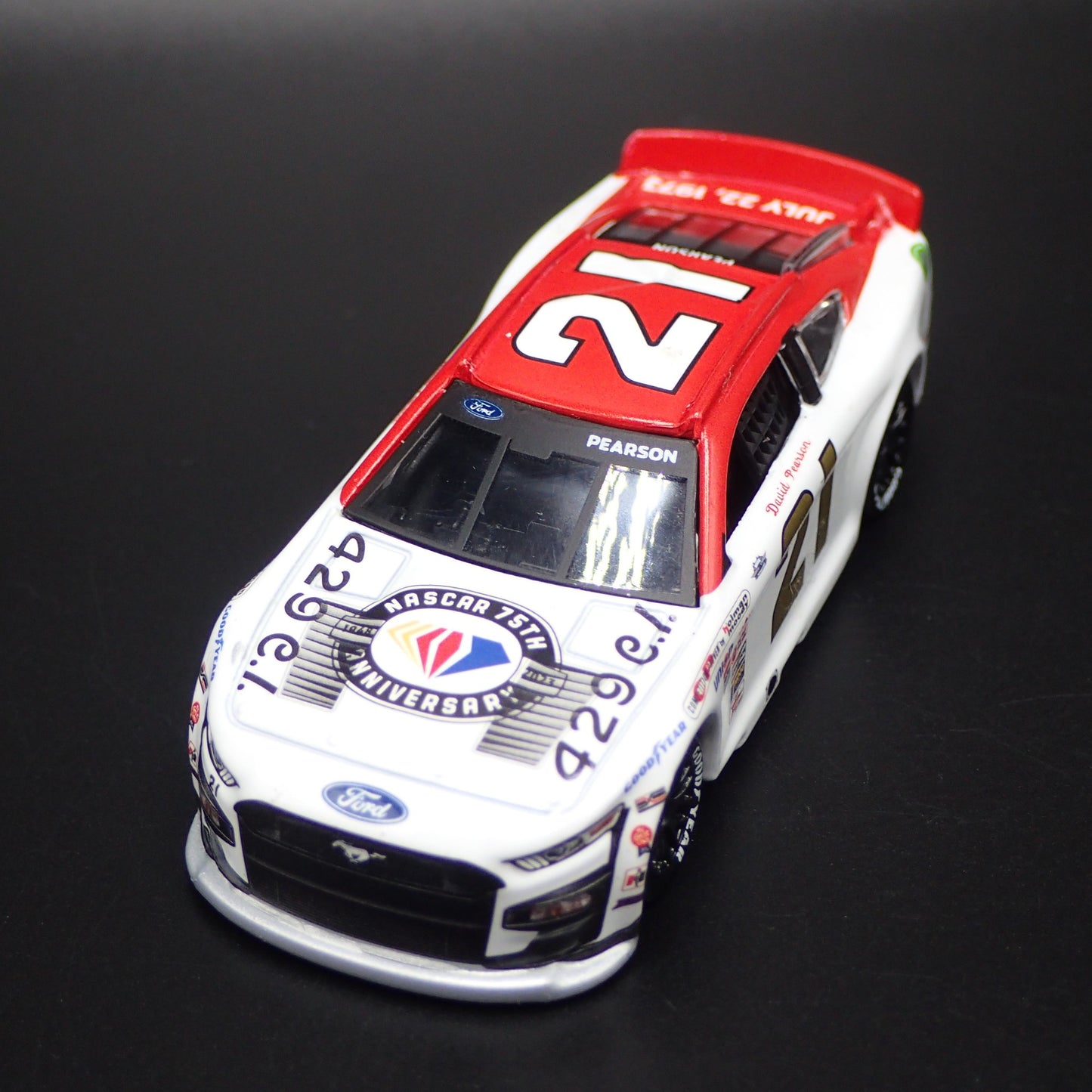 2023 23 MUSTANG #21 DAVID PEARSON 75TH ANNV NASCAR 1:64 SCALE DIECAST MODEL CAR