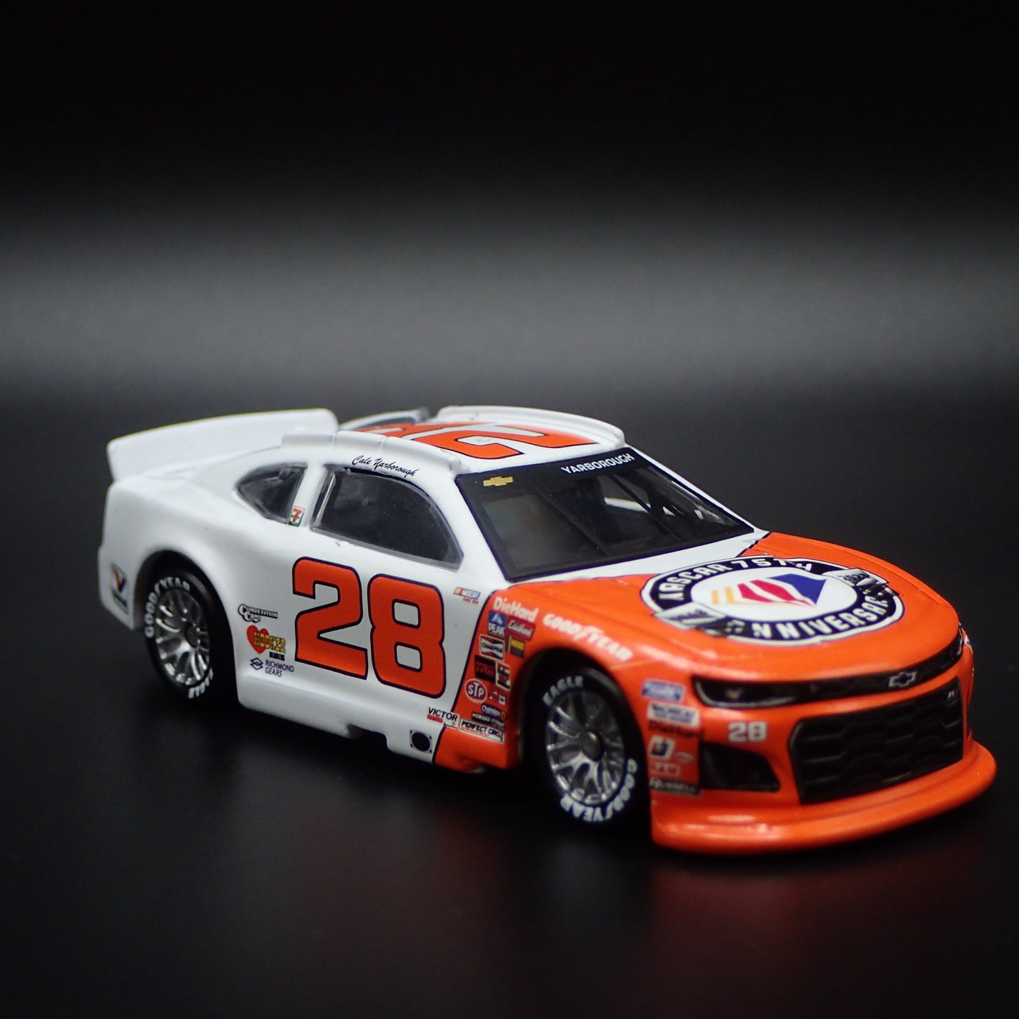 2023 CHEVY CAMARO ZL1 #28 CALE YARBOROUGH 75TH ANV NASCAR 1:64 SCALE DIECAST CAR