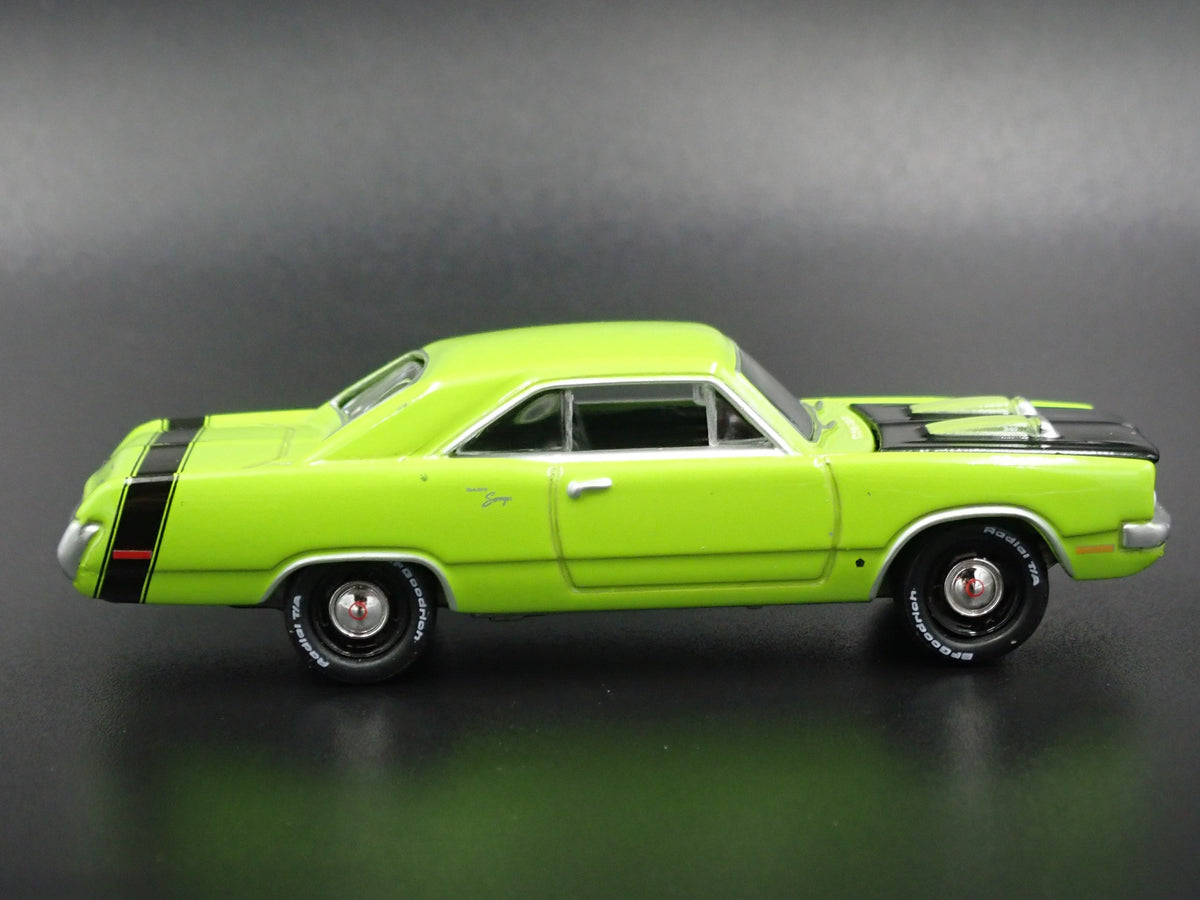 1970 70 DODGE DART SWINGER 340 GREEN 1:64 SCALE COLLECTIBLE DIECAST MODEL CAR