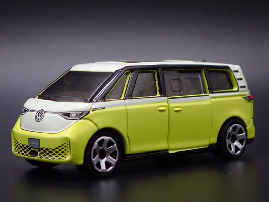 2025 25 VW VOLKSWAGEN ID BUZZ ELECTRIC CAR YELLOW 1:64 SCALE DIECAST MODEL CAR