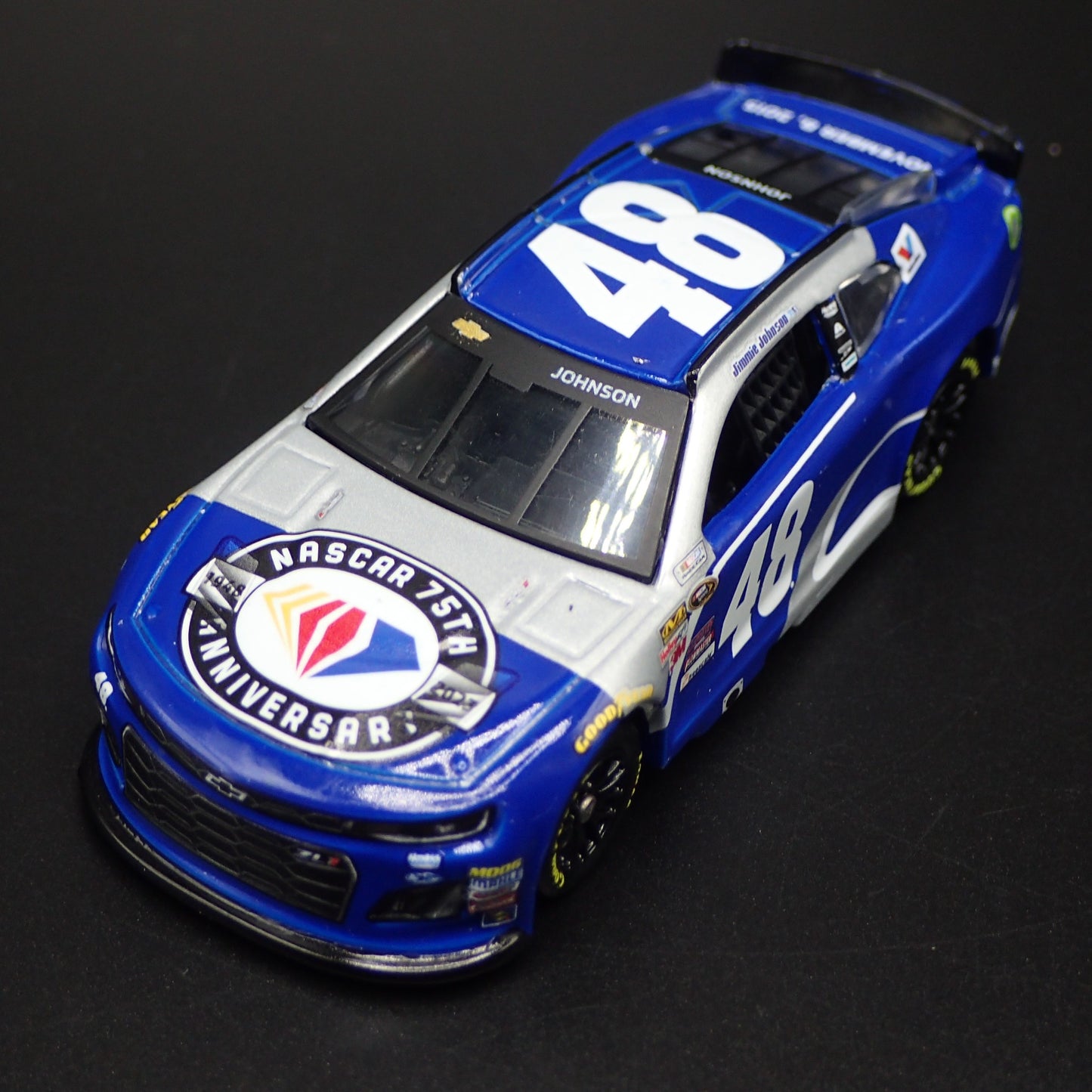 2023 CHEVY CAMARO ZL1 48 JIMMIE JOHNSON 75TH ANV NASCAR 1:64 SCALE DIECAST CAR