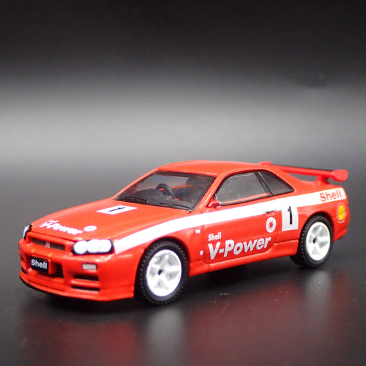 1999-2002 NISSAN SKYLINE GTR R34 SHELL 1:64 SCALE COLLECTIBLE DIECAST MODEL CAR