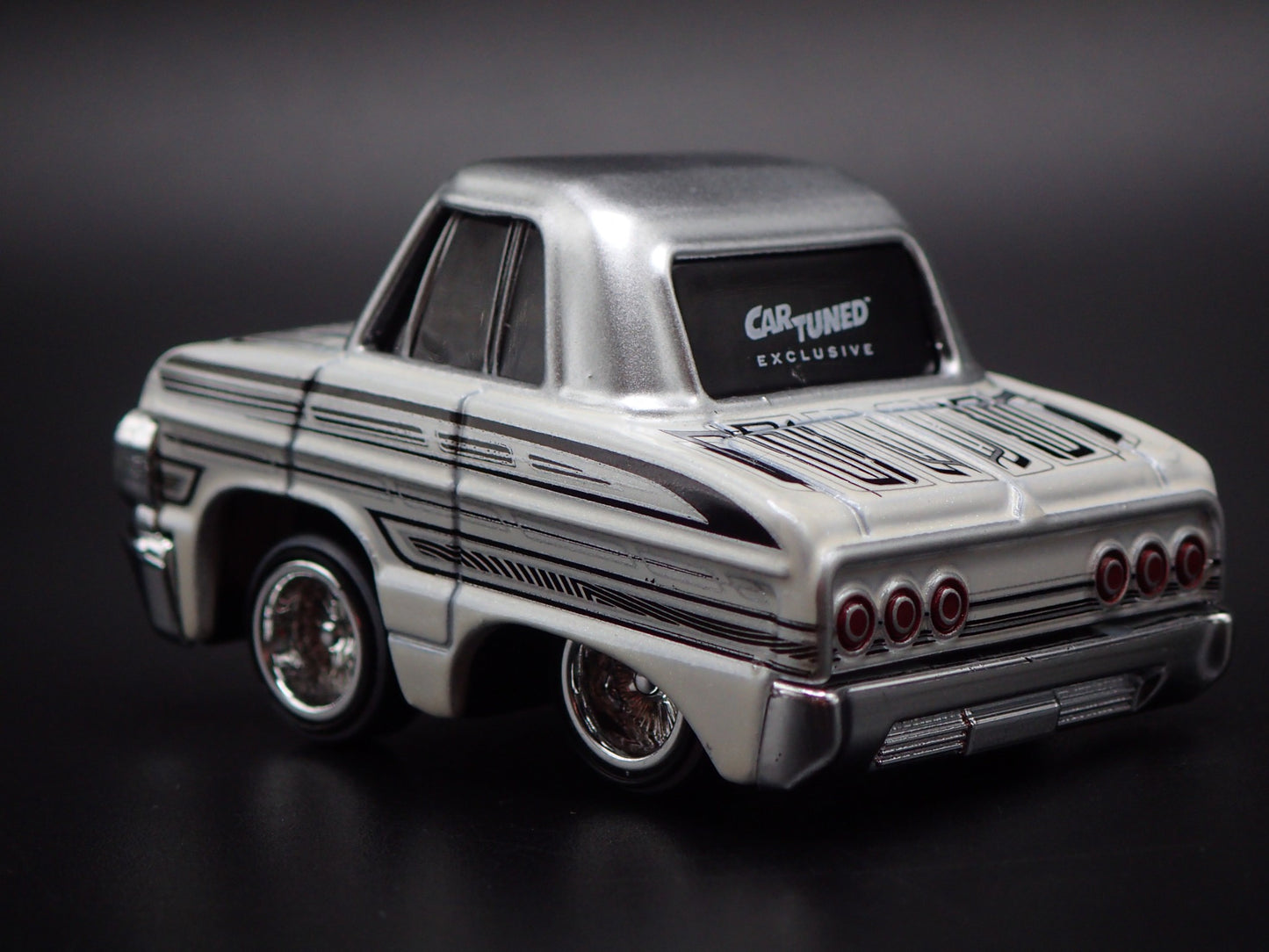 1964 64 CHEVY CHEVROLET IMPALA CAR TUNED WHITE 1:64 SCALE DIECAST MODEL CAR