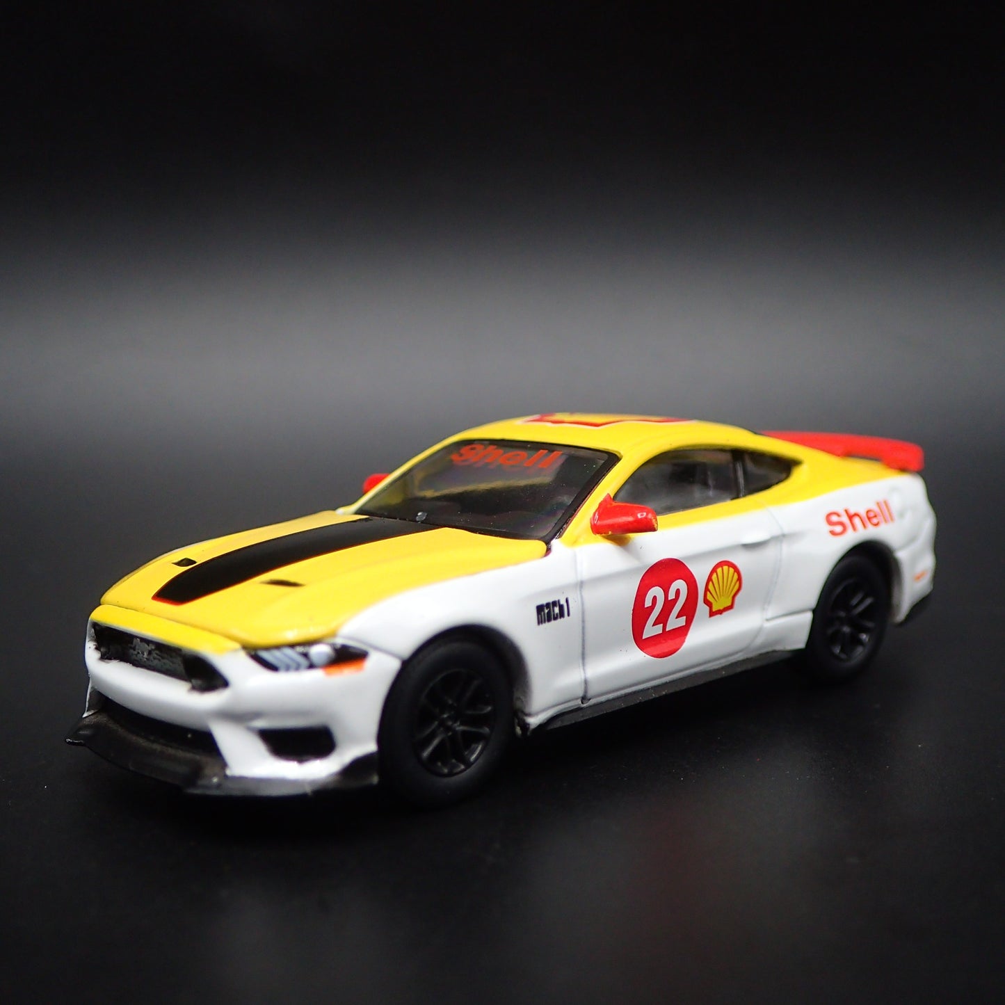 2021-2023 FORD MUSTANG MACH 1 SHELL RACING 1/64 SCALE DIORAMA DIECAST MODEL CAR