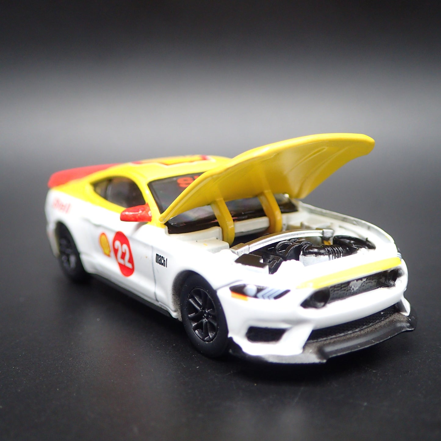 2021-2023 FORD MUSTANG MACH 1 SHELL RACING 1/64 SCALE DIORAMA DIECAST MODEL CAR