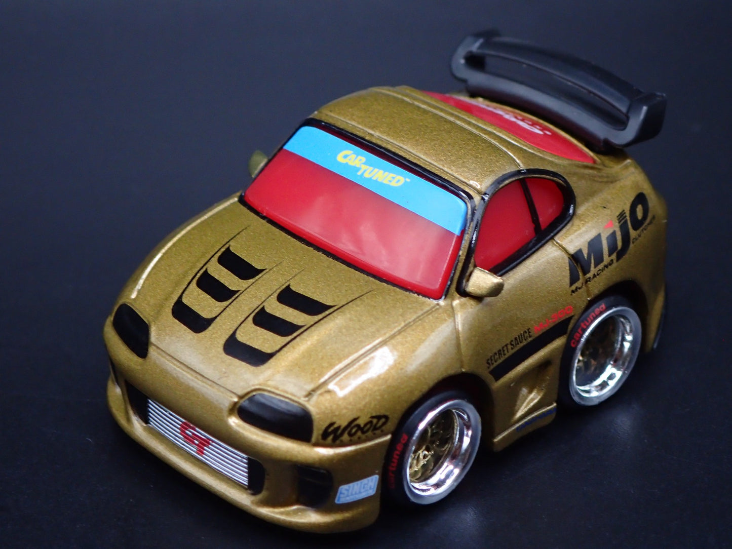 1993-2002 TOYOTA SUPRA CAR TUNED GOLD JDM 1/64 SCALE DIORAMA DIECAST MODEL CAR