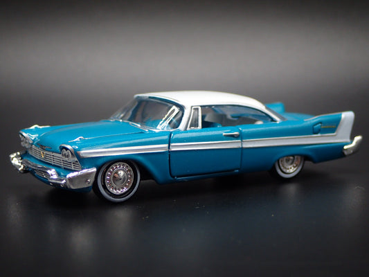 1958 58 PLYMOUTH BELVEDERE GRN 1:64 SCALE COLLECTIBLE DIORAMA DIECAST MODEL CAR