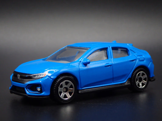 2017-2020 HONDA CIVIC HATCHBACK BLUE 1:64 SCALE COLLECTIBLE DIECAST MODEL CAR