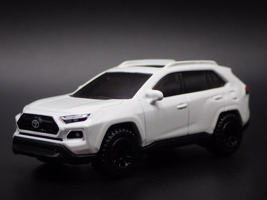 2019-2025 TOYOTA RAV4 TRD SUV WHITE 1/64 SCALE COLLECTIBLE DIECAST MODEL TRUCK