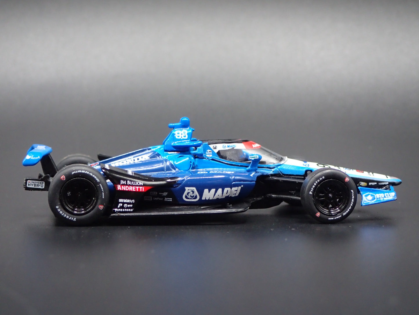 2025 INDY CAR RACING HONDA #98 MARCO ANDRETTI MAPEI 1:64 SCALE DIECAST MODEL CAR