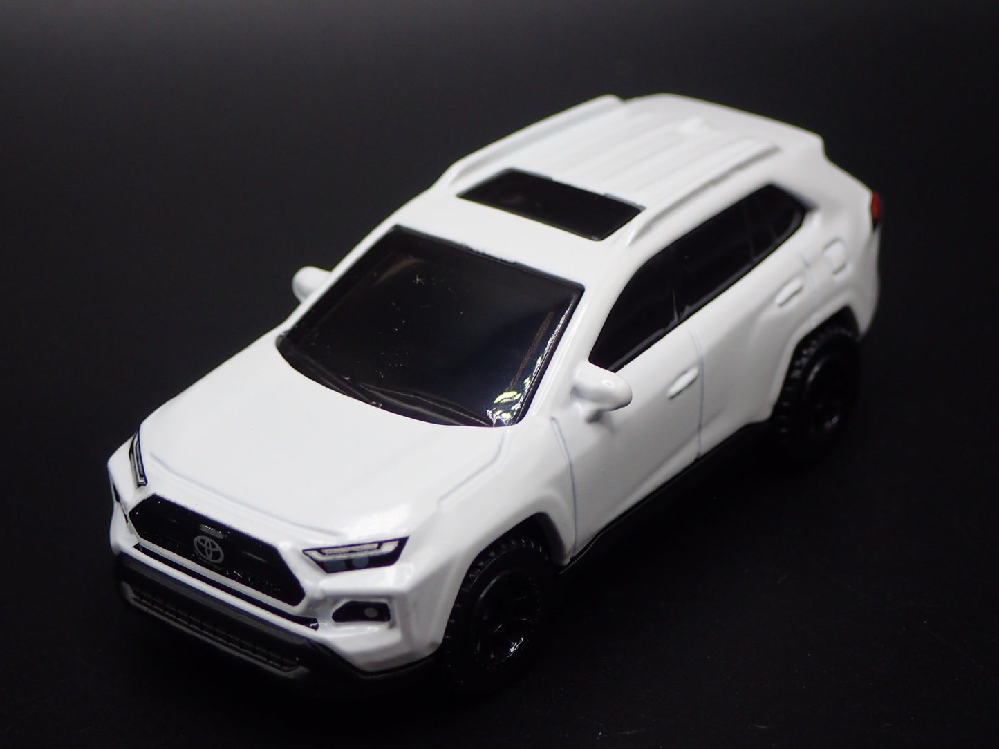 2019-2025 TOYOTA RAV4 TRD SUV WHITE 1/64 SCALE COLLECTIBLE DIECAST MODEL TRUCK
