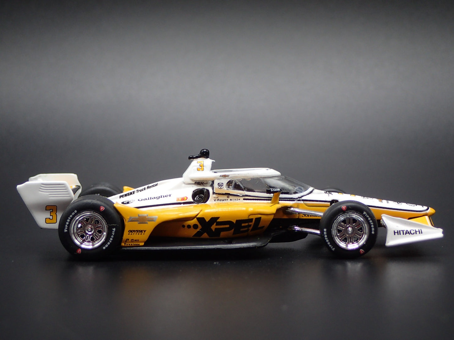 2025 INDY CAR RACING CHEVY #3 SCOTT MCLAUGHLIN XPEL 1:64 SCALE DIECAST MODEL CAR