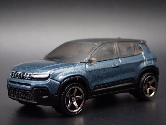 2023-2025 JEEP AVENGER 4 FOUR DOOR SUV BLUE 1/64 SCALE DIORAMA DIECAST MODEL CAR
