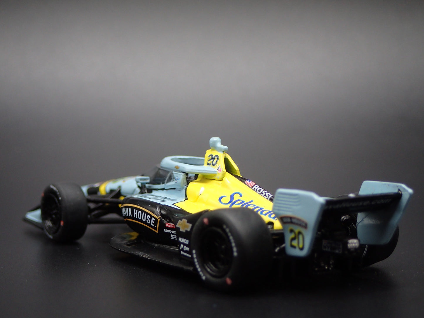 2025 INDY RACING CHEVY 20 ALEXANDER ROSSI JAVA HOUSE 1:64 SCALE DIECAST MODEL