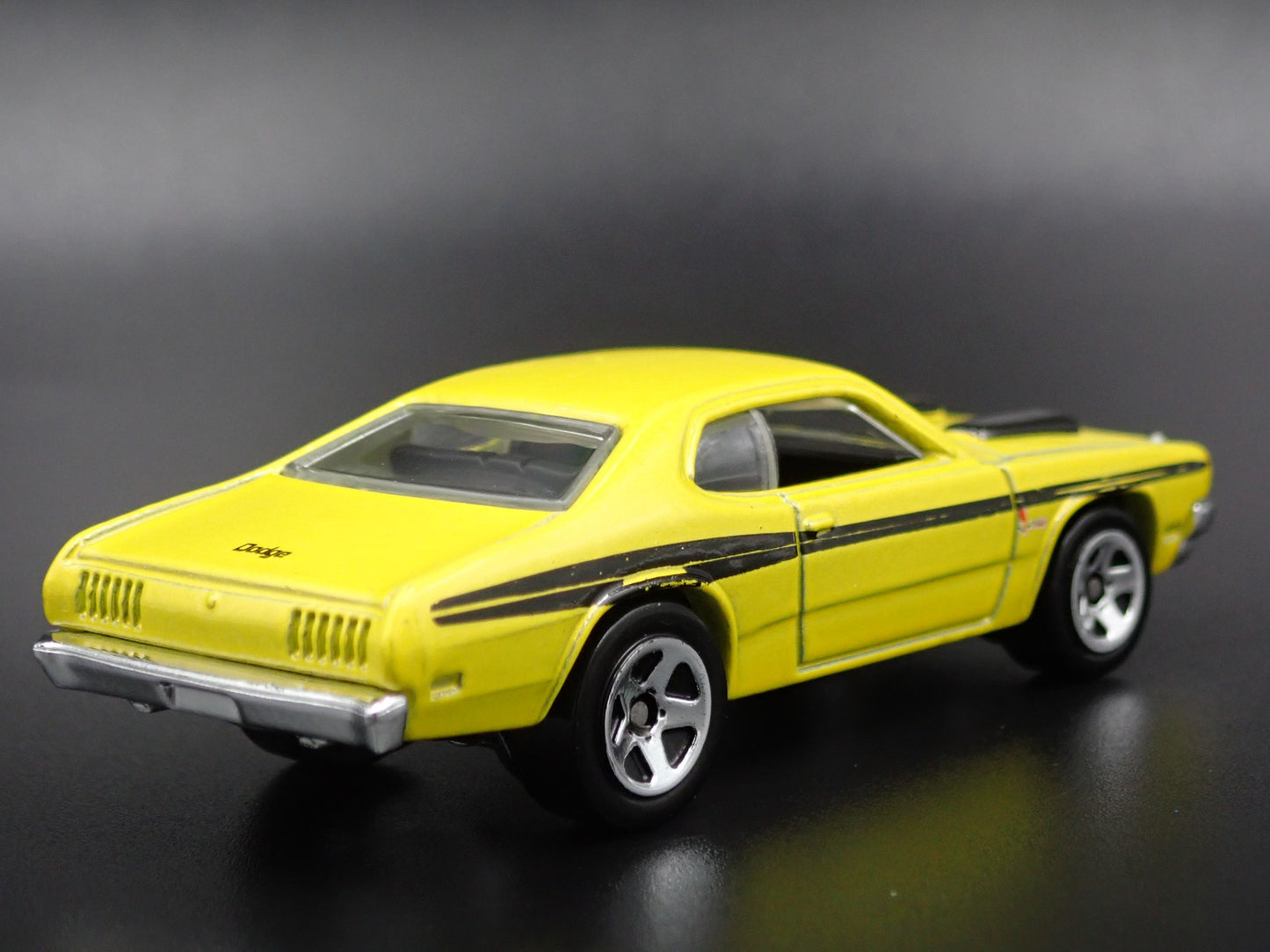 1971 71 DODGE DEMON YELLOW 1/64 SCALE COLLECTIBLE DIORAMA DIECAST MODEL CAR
