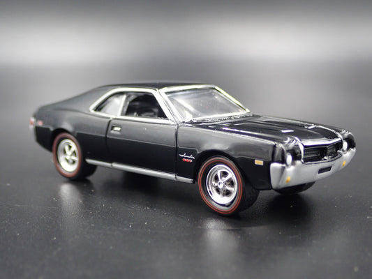1968 68 AMC JAVELIN SST BLACK 1:64 SCALE COLLECTIBLE DIORAMA DIECAST MODEL CAR