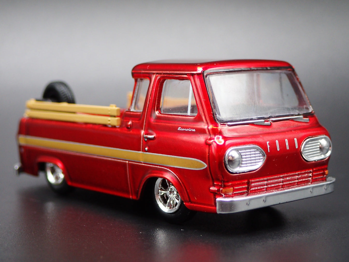 1964 64 FORD ECONOLINE PICKUP TRUCK RED 1:64 SCALE COLLECTIBLE DIECAST MODEL CAR