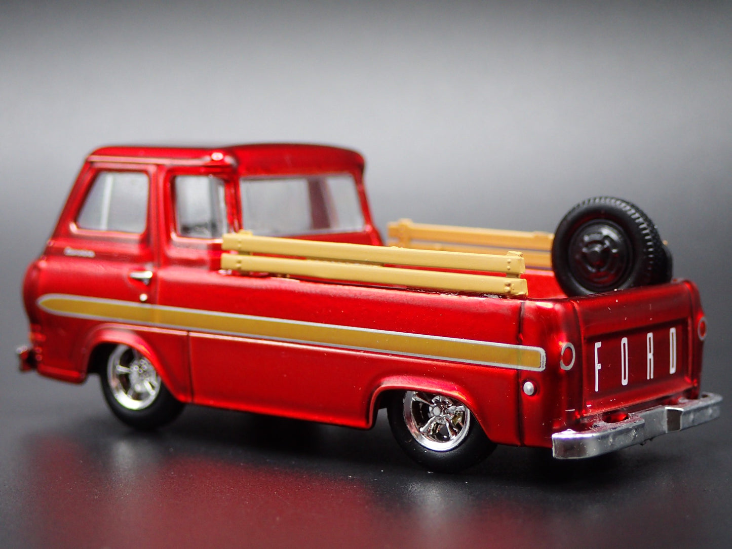 1964 64 FORD ECONOLINE PICKUP TRUCK RED 1:64 SCALE COLLECTIBLE DIECAST MODEL CAR