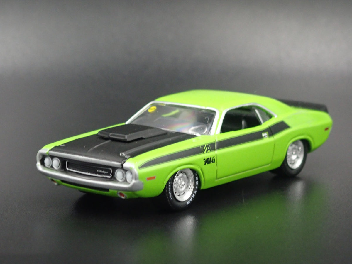 1970 DODGE CHALLENGER TA RARE 1:64 SCALE COLLECTIBLE DIORAMA DIECAST MODEL CAR-Burning Rubber Toy Company