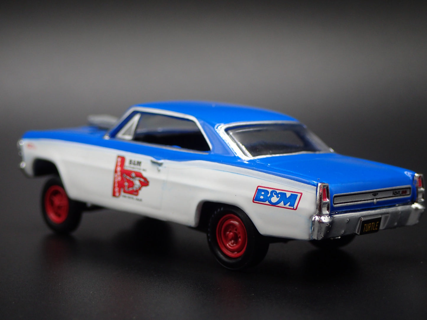 1967 67 CHEVY CHEVROLET NOVA GASSER B&M AUTOMOTIVE 1:64 SCALE DIECAST MODEL CAR