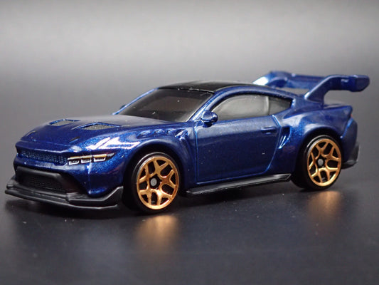 2025 25 FORD MUSTANG GTD BLUE 1:64 SCALE COLLECTIBLE DIORAMA DIECAST MODEL CAR