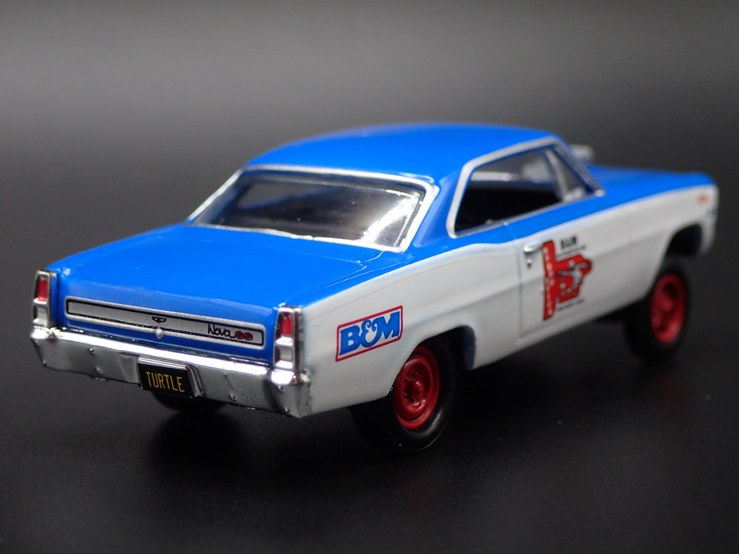 1967 67 CHEVY CHEVROLET NOVA GASSER B&M AUTOMOTIVE 1:64 SCALE DIECAST MODEL CAR