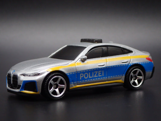 2022-2025 BMW i4 POLICE SEDAN POLIZEI POLICE CAR 1/64 SCALE DIECAST MODEL CAR