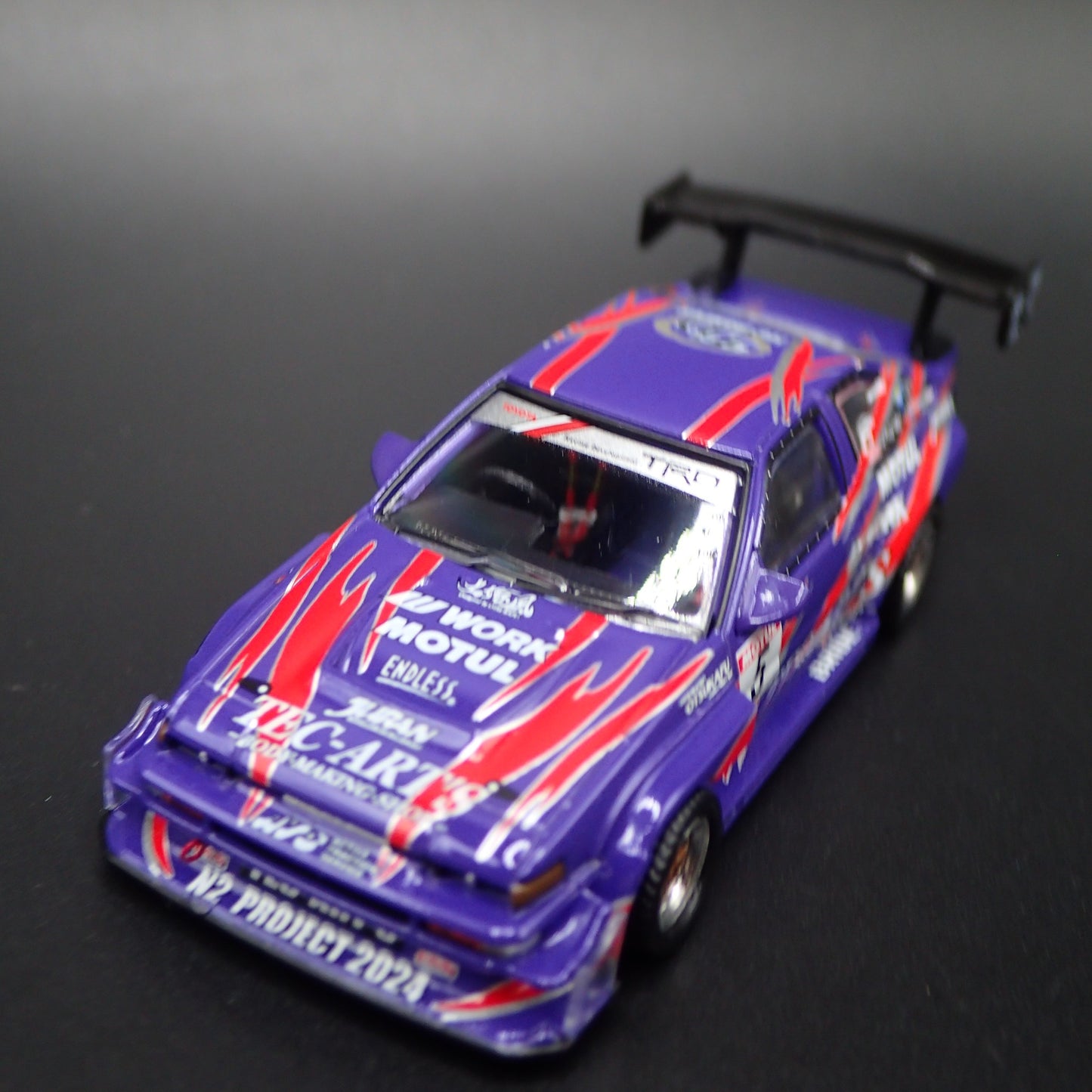 1983-1987 TOYOTA COROLLA AE86 TEC-ARTS N2 PROJECT 1/64 SCALE DIECAST MODEL CAR