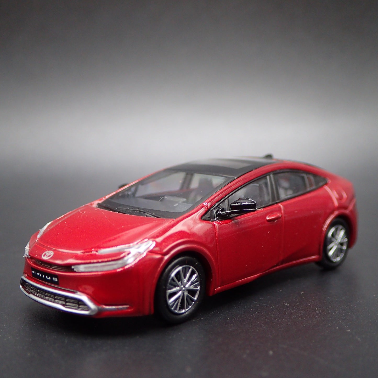2023-2025 TOYOTA PRIUS RED RARE 1/64 SCALE COLLECTIBLE DIORAMA DIECAST MODEL CAR