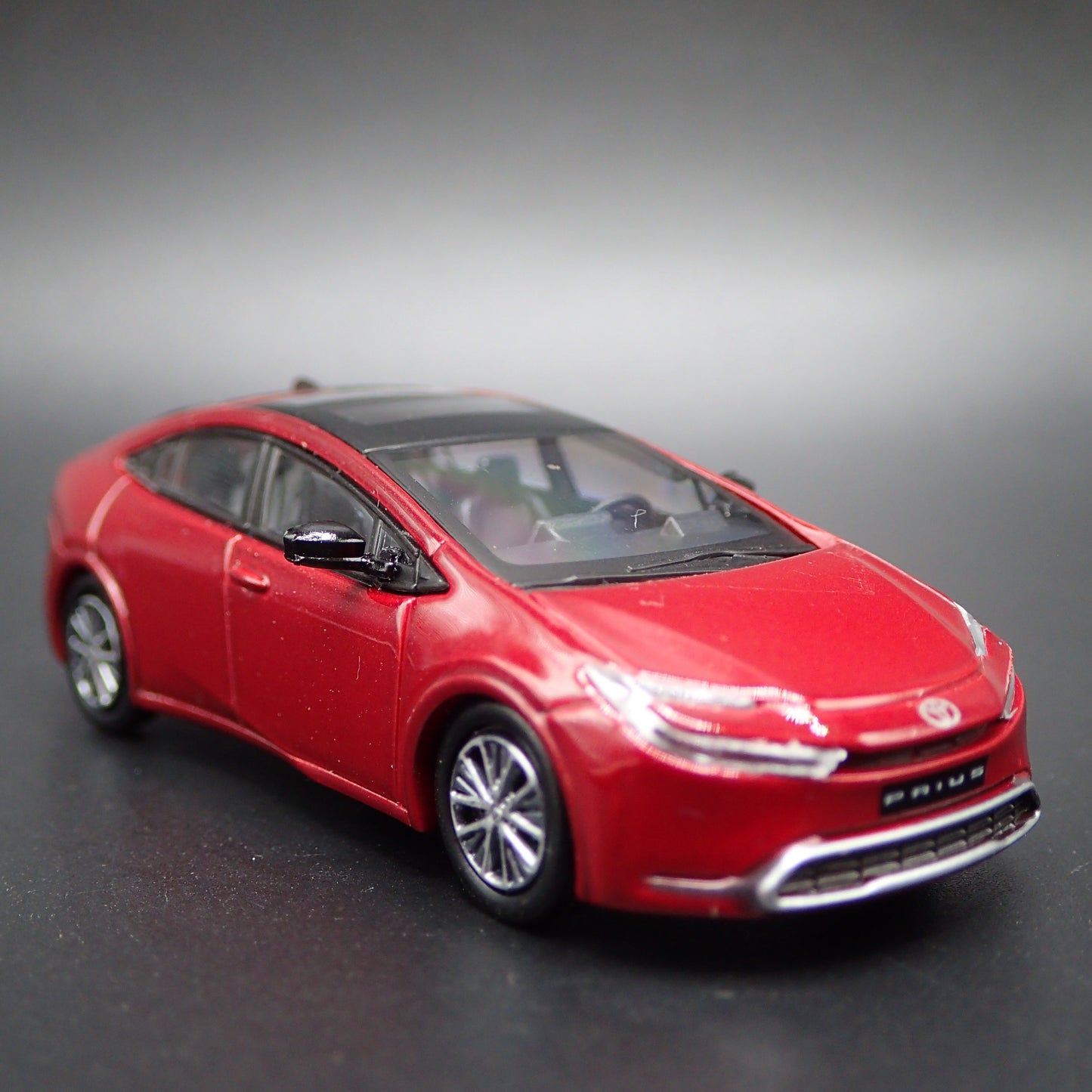 2023-2025 TOYOTA PRIUS RED RARE 1/64 SCALE COLLECTIBLE DIORAMA DIECAST MODEL CAR