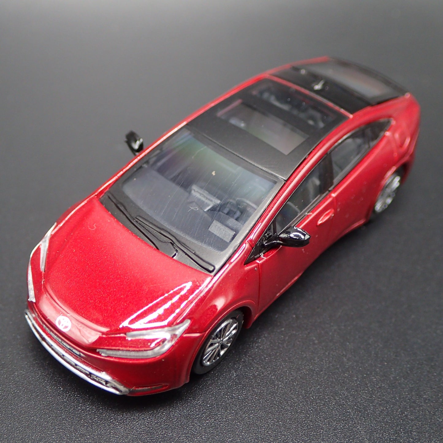 2023-2025 TOYOTA PRIUS RED RARE 1/64 SCALE COLLECTIBLE DIORAMA DIECAST MODEL CAR