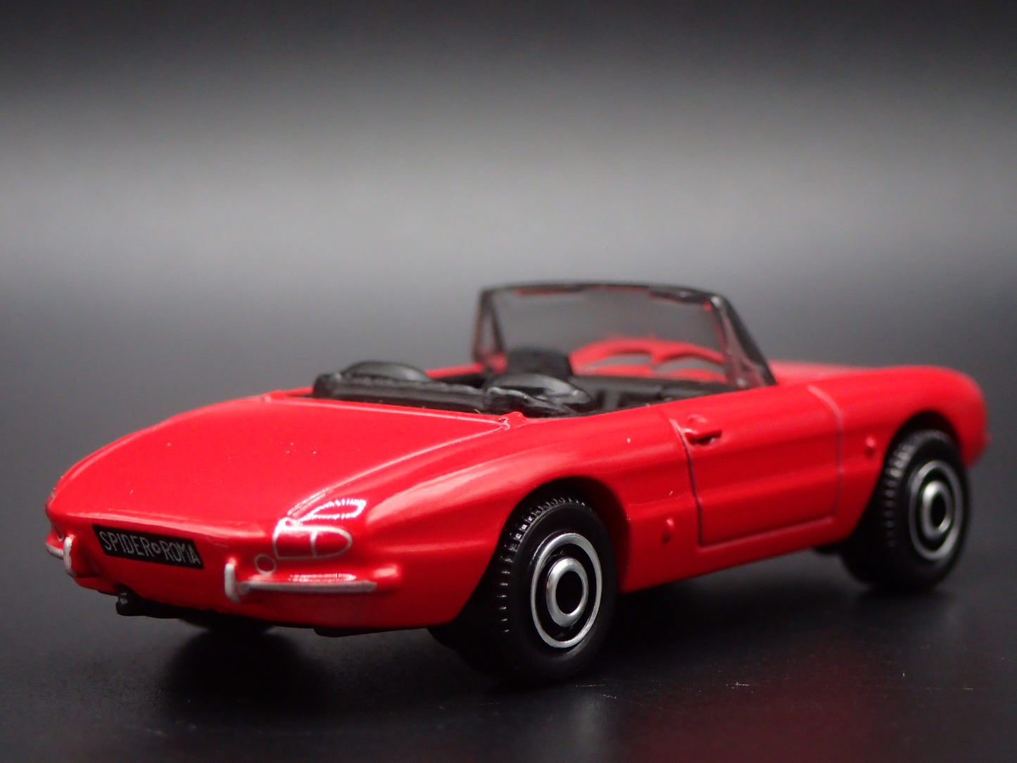 1966-1969 ALFA ROMEO DUETTO CONVERTIBLE RED 1:64 SCALE DIORAMA DIECAST MODEL CAR