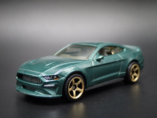 2015-2023 FORD MUSTANG COUPE GREEN 1/64 SCALE COLLECTIBLE DIECAST MODEL CAR