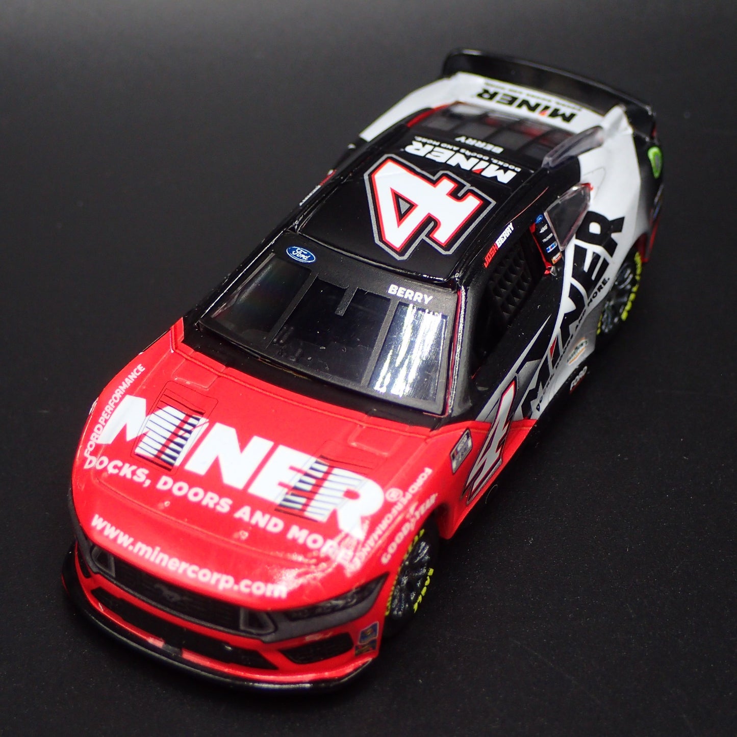 2024 24 FORD MUSTANG #4 JOSH BERRY MINER NASCAR 1:64 SCALE DIECAST MODEL CAR