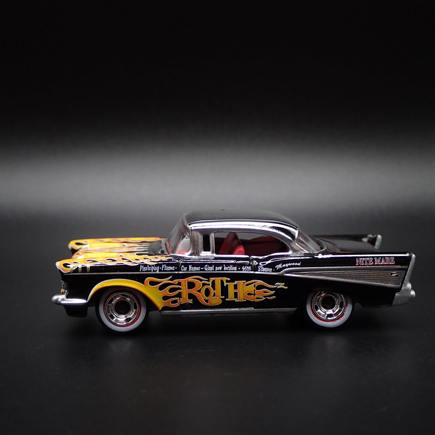 1957 57 CHEVY CHEVROLET BEL AIR ED ROTH RAT FINK 1:64 SCALE DIECAST MODEL CAR