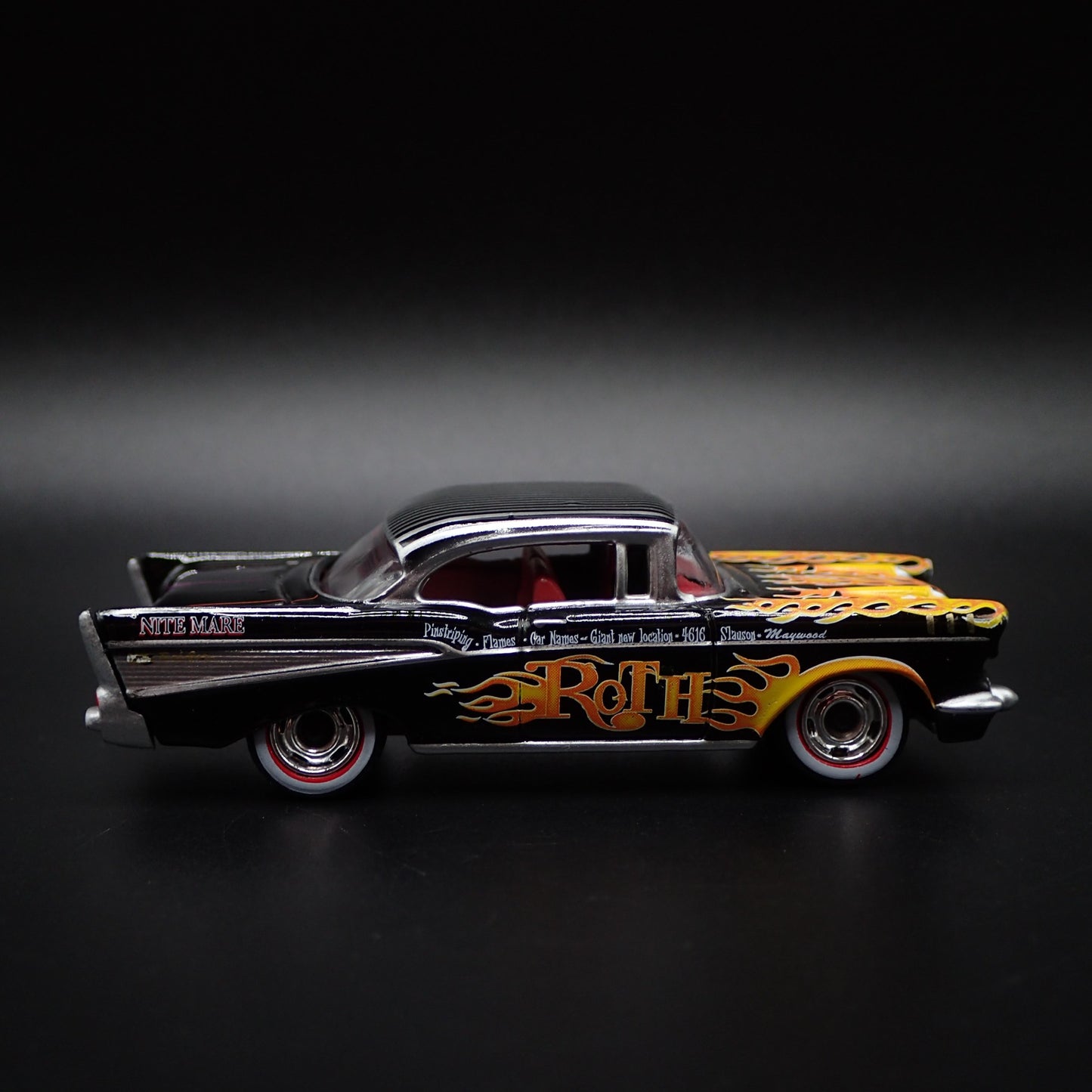 1957 57 CHEVY CHEVROLET BEL AIR ED ROTH RAT FINK 1:64 SCALE DIECAST MODEL CAR
