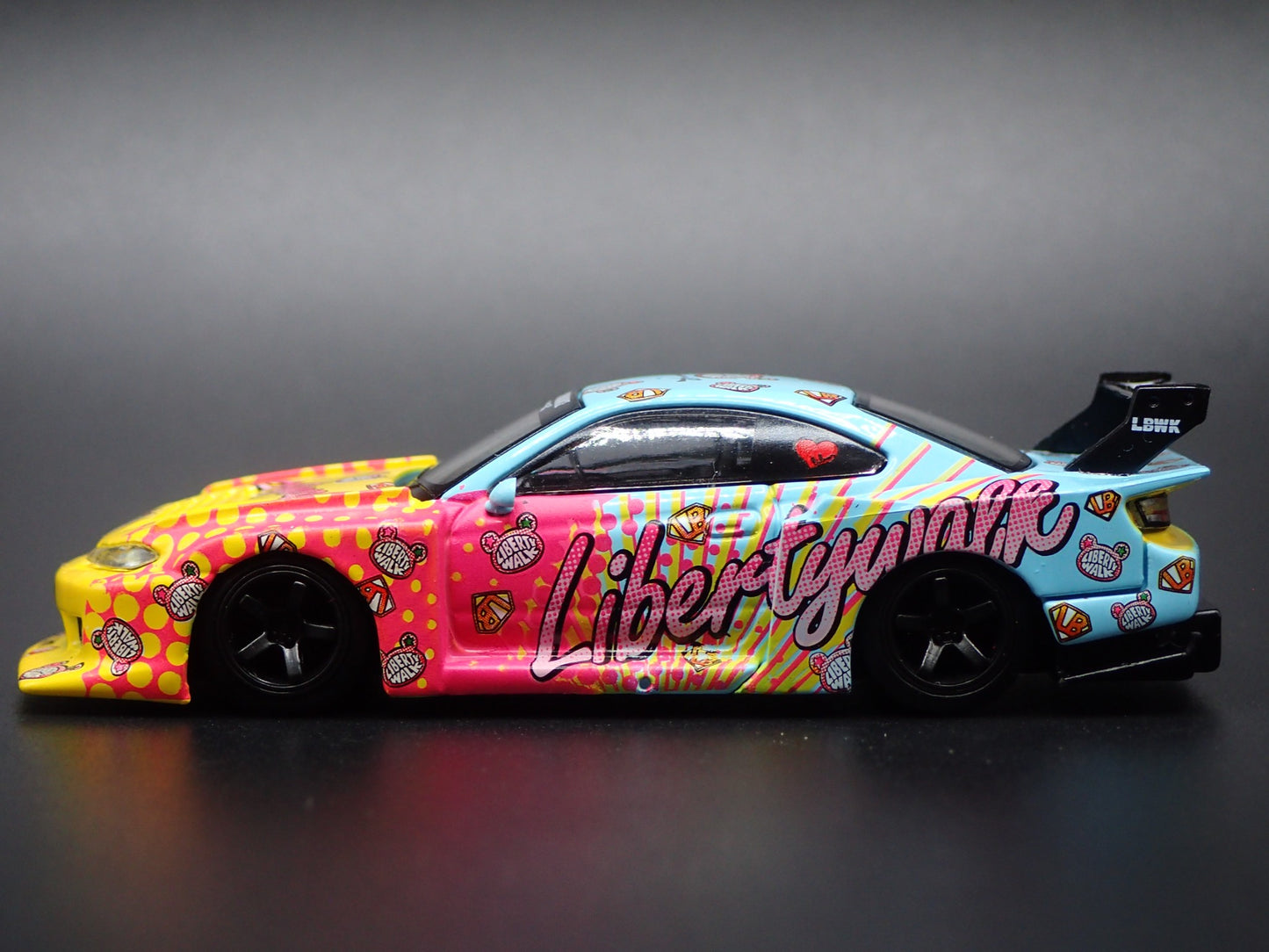 NISSAN S15 SILVIA LB SUPER SILHOUTTE LBWK KUMA 1:64 SCALE DIECAST MODEL CAR