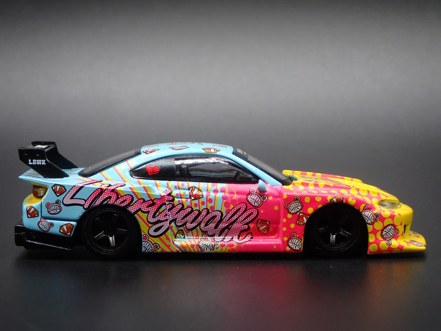 NISSAN S15 SILVIA LB SUPER SILHOUTTE LBWK KUMA 1:64 SCALE DIECAST MODEL CAR