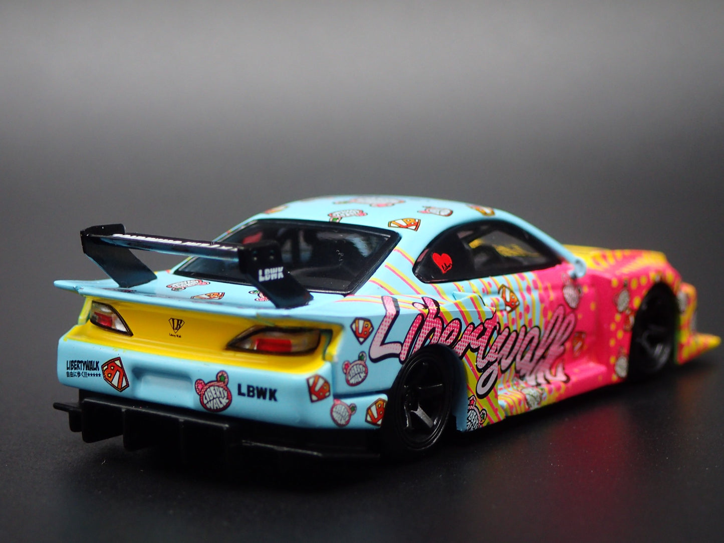 NISSAN S15 SILVIA LB SUPER SILHOUTTE LBWK KUMA 1:64 SCALE DIECAST MODEL CAR
