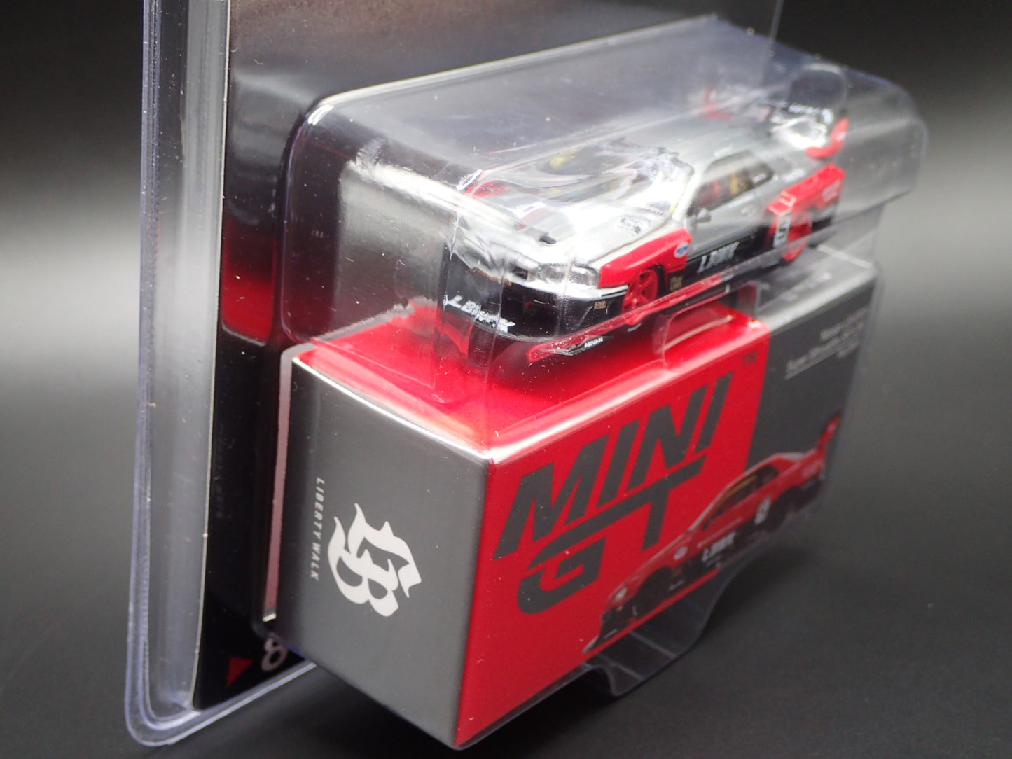 NISSAN LB-ER34 SUPER SILOUETTE CHASE 843 TSM MODEL MINI GT 1/64 SCALE MIJO 2025