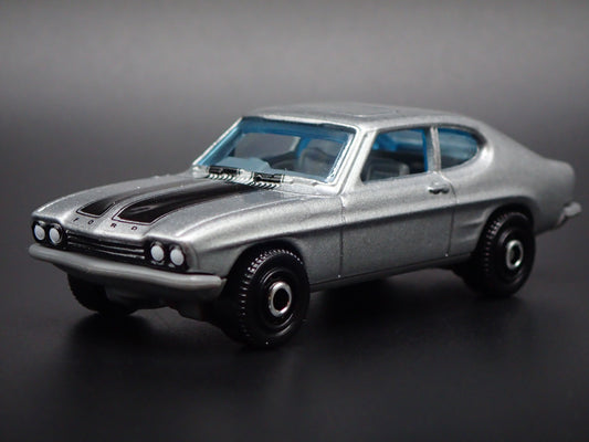 1970 70 FORD CAPRI SILVER 1:64 SCALE COLLECTIBLE DIORAMA DIECAST MODEL CAR