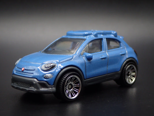 2015-2024 FIAT 500X 4 FOUR DOOR LT BLUE 1/64 SCALE COLLECTIBLE DIECAST MODEL CAR